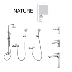 Mitigeur bain douche mécanique avec douchette SKY BATH chromé série NATURE