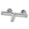 Mitigeur bain douche thermostatique, chrome, NF, GoodHome Mayas