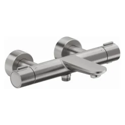 Mitigeur bain douche thermostatique DURAVIT Wave inox brossé