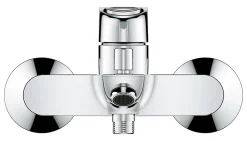 Mitigeur bain/douche 2 trous Grohe StartLoop en laiton coloris chromé entraxe 150 mm
