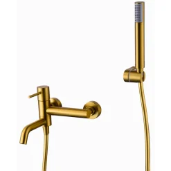 Mitigeur Bain/Douche Anti-Calcaire Or Brossé IMEX MONZA BDM039-4OC