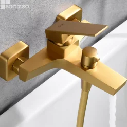 Mitigeur Bain/Douche Anti-Calcaire Or Brossé IMEX ART BDAR025-4OC
