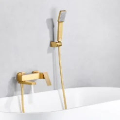 Mitigeur Bain/Douche Anti-Calcaire Or Brossé IMEX PISA BDP048-4OC