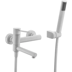 Mitigeur Bain/Douche Anti-Calcaire Blanc Mat IMEX IMEX MILOSSTICK BDYS045-4BL