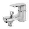 Mitigeur bain/douche mécanique monotrou, chrome, NF, GoodHome Aisai