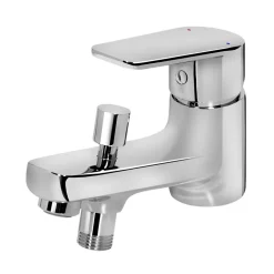 Mitigeur bain/douche mécanique monotrou, chrome, NF, GoodHome Aisai