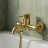 Mitigeur bain/douche mécanique, doré, GoodHome Owens