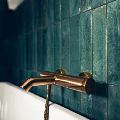 Mitigeur bain-douche mécanique cuivre brossé Essebagno Luisa