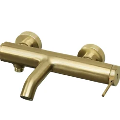 Mitigeur bain-douche mécanique or brossé Essebagno Luisa
