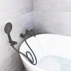 Mitigeur bain-douche mécanique gun métal Essebagno Luisa