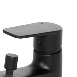 Mitigeur bain/douche monotrou, noir, GoodHome Aisai
