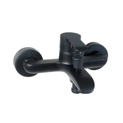 Mitigeur bain/douche mural, noir mat, Kramer King