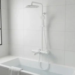 Mitigeur bain-douche thermostatique blanc Essebagno Luisa