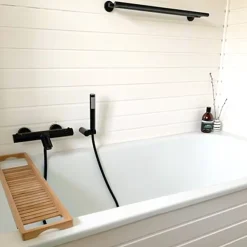 Mitigeur bain-douche thermostatique noir Essebagno Oneo