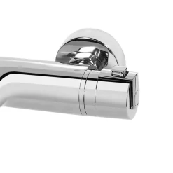 Mitigeur bain/douche thermostatique, chrome, NF, GoodHome Myra