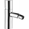 Mitigeur bidet à commande cylindrique jet orientable SANINDUSA Single Plus chrome livré avec fixation et 2 flexibles