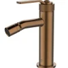 Mitigeur bidet bas cuivre brossé Essebagno Molette