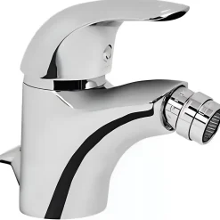 Mitigeur bidet bec orientable SANINDUSA Alfa chrome livré avec fixation 2 flexibles 1 vidage