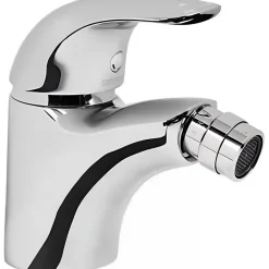 Mitigeur bidet bec orientable SANINDUSA Alfa chrome livré avec fixation 2 flexibles