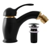 Mitigeur bidet ou WC encastrable SEINA avec douchette en laiton noir mat