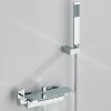 Mitigeur de Baignoire Chrome avec douchette Installation Murale