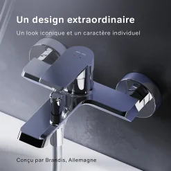 Mitigeur de baignoire mécanique Robinet de baignoire, mitigeur salle de bain, Chromé, FNA10000 Flash AM.PM