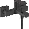 Mitigeur de baignoire mécanique hansgrohe Vernis Shape noir mat