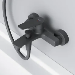 Mitigeur de baignoire mécanique Robinet de baignoire, mitigeur salle de bain, Noir, FTA10022 Hit AM.PM