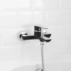 Mitigeur de baignoire noir GoodHome Wicie