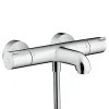Mitigeur de baignoire thermostatique chromé Hansgrohe Ecostat 1001