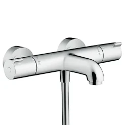 Mitigeur de baignoire thermostatique chromé Hansgrohe Ecostat 1001