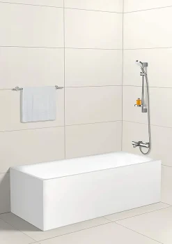 Mitigeur de baignoire thermostatique chromé Hansgrohe Ecostat 1001