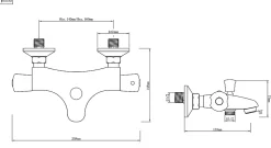 Mitigeur de baignoire thermostatique Rize