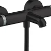 Mitigeur de baignoire thermostatique noir Hansgrohe Ecostat