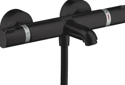 Mitigeur de baignoire thermostatique noir Hansgrohe Ecostat