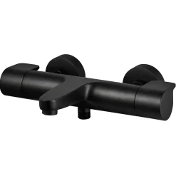 Mitigeur de baignoire thermostatique noir GoodHome Cavally