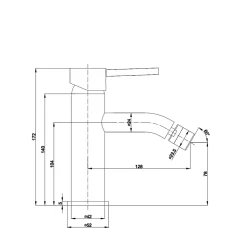 Mitigeur De Bidet Chromé - Fassa