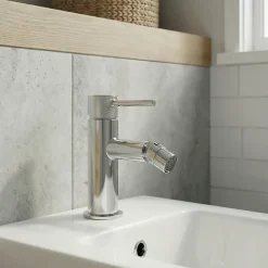 Mitigeur de bidet monotrou avec mousseur orientable, chrome, GoodHome Owens