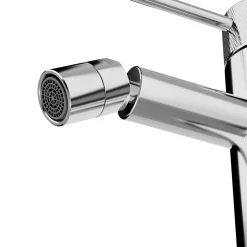 Mitigeur de bidet monotrou avec mousseur orientable, chrome, GoodHome Owens