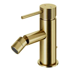 Mitigeur de bidet monotrou avec mousseur orientable, doré, GoodHome Owens