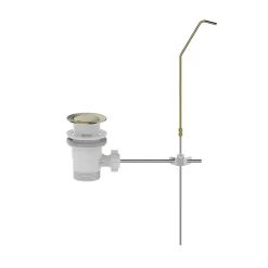 Mitigeur de bidet monotrou avec mousseur orientable, doré, GoodHome Owens