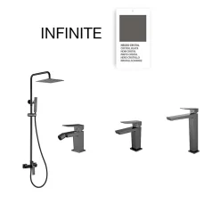 Mitigeur de bidet SKY BATH noir cristal PVD série INFINITE