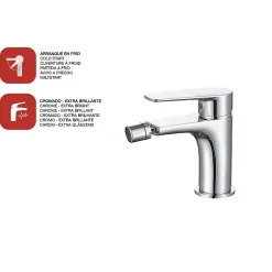Mitigeur de bidet SKY BATH chromé série NATURE