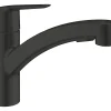 Mitigeur de cuisine avec douchette noir Grohe Start