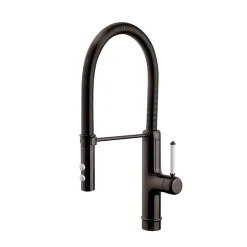 Mitigeur de cuisine avec douchette noir GoodHome Gevuina