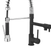 Mitigeur de cuisine avec douchette noir et chrome H.48 cm, Cooke & Lewis Bilbrough