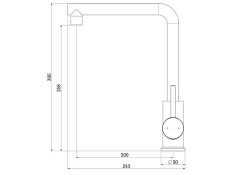 Mitigeur de cuisine blanc Essebagno Pure II