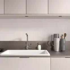 Mitigeur de cuisine chromé avec douchette Kramer Groupe Nook
