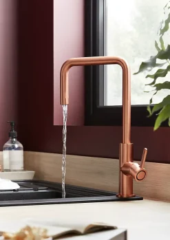 Mitigeur de cuisine cuivre GoodHome Kamut