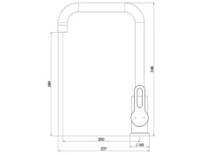 Mitigeur de cuisine doré Essebagno Baltic